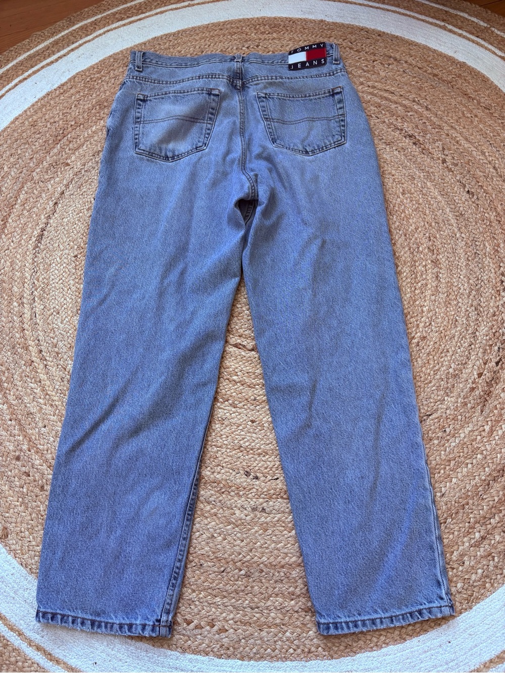Vintage 90’s Tommy Hilfiger Men's Blue Classic Straight-Leg Jeans
